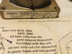 Faraday 3430 120V 0.52A Alarm Bell