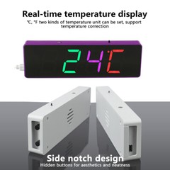 DIY Electronic Clock Kit LED Digital RGB Clock Time Temperature Date Display New