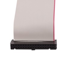 34P 34 Way 2.54mm Pitch F/F IDC Extension Flat Ribbon Cable Gray 66cm Long