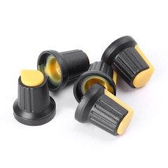 5PCS Dia 6mm Potentiometer Switch Knob Cap Hole Volume Control Rotary Knob Cap