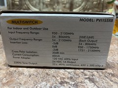 PVMS5X8 – PERFECT VISION – 5 INPUT 8 OUTPUT MULTISWITCH INDOOR/OUTDOOR SWITCH