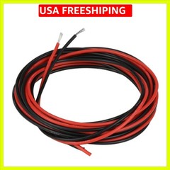 18 Gauge Silicone Wire 10 ft red and 10 ft Black Flexible 18 AWG Stranded Tin…