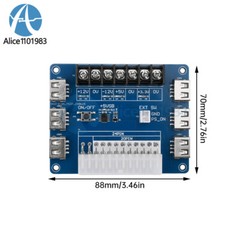 ATX Power Supply Breakout Board USB Charging Desktop Chassis Power Adapter Board
