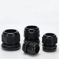 CABLE GLAND IP68 WATERPROOF BLACK /WHITE NYLON COMPRESSION PG7/9/11/13.5/16 ~48
