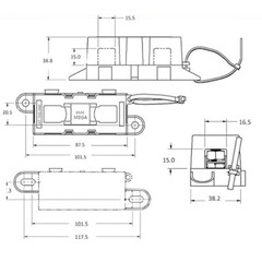 Heavy Duty Mega 60 to 500 Amp 12V 24V Fuse Holder Rated for Car Boat
