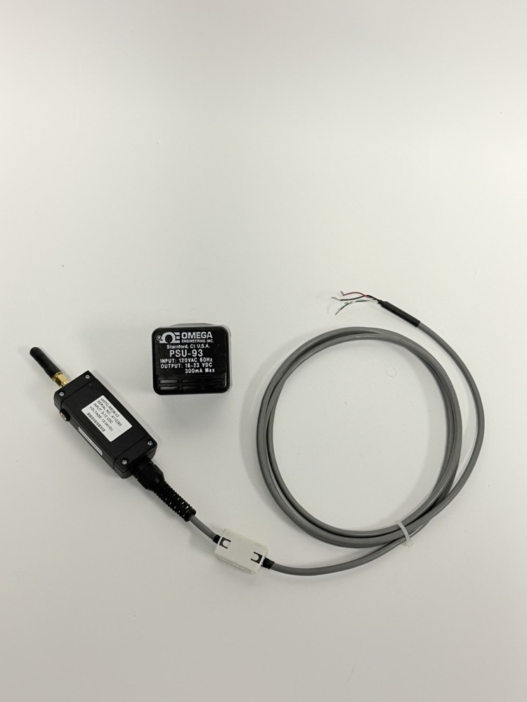 OMEGA ENGINEERING UWTC-REC6-V2 WIRELESS TRANSCEIVER MODULE W/ PSU-93 ADAPTER