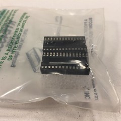 (6) NTE435K28 Socket 28 Lead DIP Type Package, 0.070 (1.78) Spacing – Lot of 6