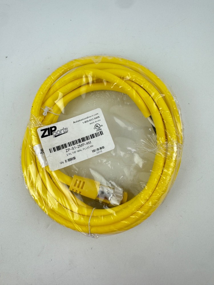 Automation Direct ZP-S1-2MP-4M 2 PL 7/8″ MALE PLUG 4M