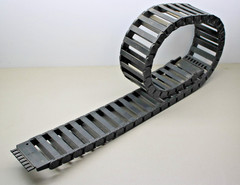 18X80MM Drag Chain Length 1.3M inside Open Type Black Plastic Flexible Cable C