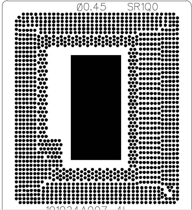 I7-4770HQ SR1ZW I7-4870HQ SR1ZX I7-4980HQ SR1ZY I7-4720HQ SR1Q8 Laser Stencils