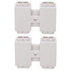2Pcs High-Power Wiring Splitter Non-Breaking Design Main Function Terminal Block