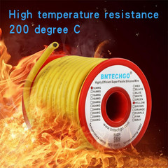 12 Gauge Silicone Wire Spool 25 Ft Yellow Flexible 12 AWG Stranded Tinned Copper