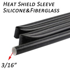 Automotive Heat Shield Sleeve Silicone Coated Wire Insulation Wrap Lot