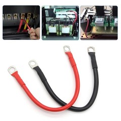4AWG Battery Inverter Cable Set with Terminals Stranded RV Copper Length: 20CM