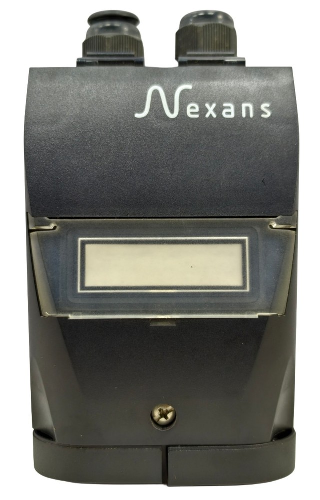 NEXANS LANMARK INDUSTRY IP65/67 OUTLET KIT 2 SNAP-IN CATEGORY 6A BLACK WALL BOX