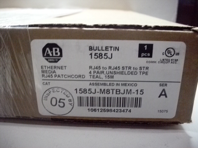 1585J-M8TBJM-15 SERIES A ETHERNET PATCHCORD *NEW IN BOX! QUANTITY!!