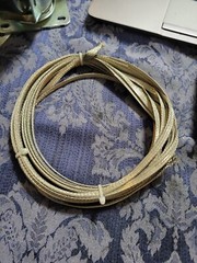 (7D2) 50 Ft’ Flat Braided Tinned Copper Wire 1/4″ Wide Ground Strap USA