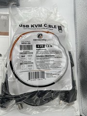 ConnectPRO UD-12+ 2 Port USB DVI KVM Switch DDM w/ Cables New Open Box