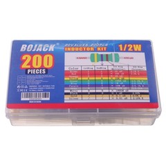 20 Values 200 Pcs Inductor 1 uH 4.7 mH 0.5 W Color Ring 1/2 Watt Assortment Kit