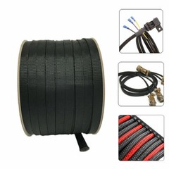 5/10M Black Expandable Sheathing Wire Cable Sleeving Braided Loom Tubing Nylon