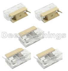 20PCS Panel Mount PCB Fuse Holder Case With Cover For 5x20mm Fuse 250V 6A
