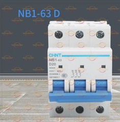 1PCS CHNT Breaker NB1-63 3P D Type D1/2/3/4/6/10/16/20/25/32/40/50/63A 400V New