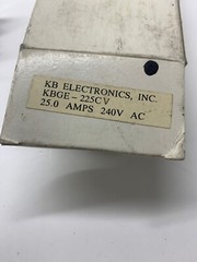 New Open Box KB Electronics Kbge-225CV Drive Fan Control 240V 25.00 Amps