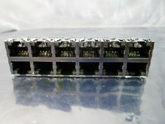 1 Lot of 10 TE Connectivity 1368035-4 PCB Mounted Jacks Single/Multi Port,102511