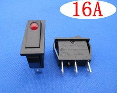 SOKEN RK1-15 Rocker Switch 16A 125/250VAC T100/55 3 Pins 2 Positions Maintained