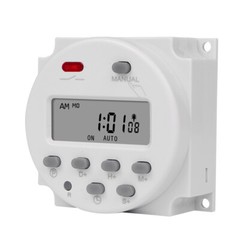 CN101S 1 Second Interval 5V 12V 24V 110V 220V Digital LCD Timer Switch 7 Days
