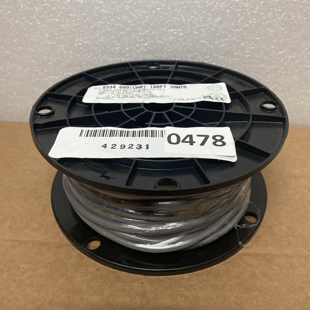 Belden 9534 24/4C Shielded EIA RS-232 Computer/Instrumentation Cable Gray 100FT