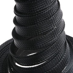 5/10M PET Expandable Braided Sleeve Cable Wrap Mesh Wire Loom Sleeving 3/8″ 1/2″