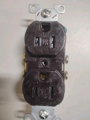 Eaton TRCR15B Commercial Grade Duplex Receptacle, 15A, Brown. New