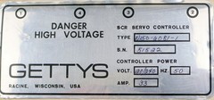 GETTYS SCR Servo Controller Type N150-6081-1 on Board 11-1010-957 120/240VAC