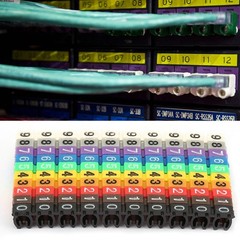 100Pcs Cable Marker Set Durable Easy-to-Use For Color-Coding Cables