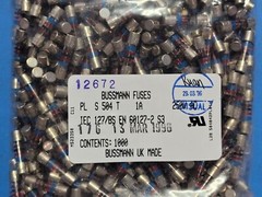 Fuse Time Delay Slow Blow, 5x20mm Glass, S504 Series, 1A