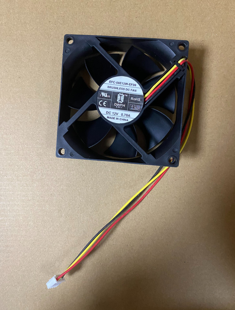 one forNew DWPH EFC-08E12W-EF06 Cooling Fan 8025 DC12V 0.70A 8CM 3-Wire 4-Pin