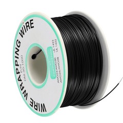 Insulating Wrapping Wire Tin Plated Copper Wire P/N 30 AWG 200M Length Black