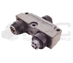 LOT OF 2 COOPER CROUSE HINDS 5000111-554 5P DNET Y ADAPTERS