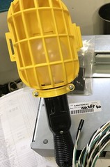 Commercial Work Light Assembly model # AAA25580BJ Otis Yellow W Paperwork