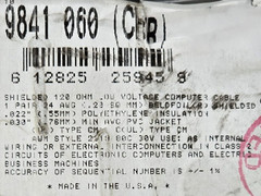 Belden 9841 24/1P RS485 120 Ohm Low Cap Multi-Shielded Computer Cable Gray /10ft