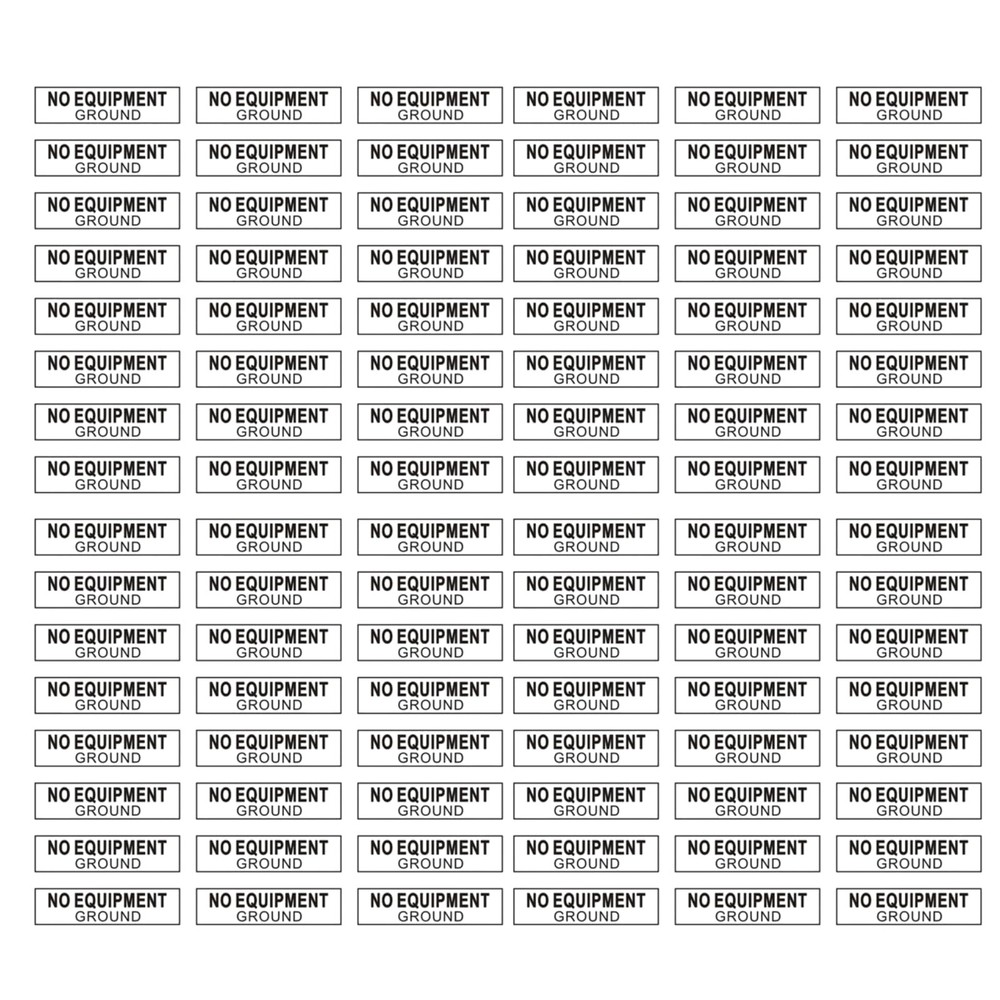 96Pcs NO Equipment Ground Protected Outlet Receptacle Stickers, Small 0.25 x …