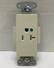 LEGRAND TR26361-HGLA Hosp. Grd Single Tamper Resistant Receptacle, 20A/125V, 4pk