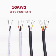 300V 16AWG 2/3/4 CoreAutomotive Cable Electrical Flexible Round Cable Wire