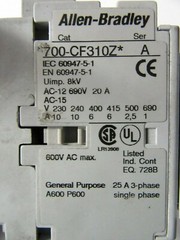 Allen Bradley Contactor 700-CF31OZ* Series A PLUS 100-F Series B – MET86
