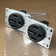 Lot of (2) NEMA, 14-50R, 50 Amp, 125/250V, 3-pole 4-Wire Receptacles