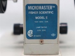 Micromaster Fisher Scientific MODEL E Microscope 120V 60Hz 30W 30 Days Warranty