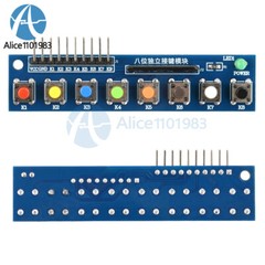 8 Independent Key Button Module With LED Indicator Keyboard Module For Arduino