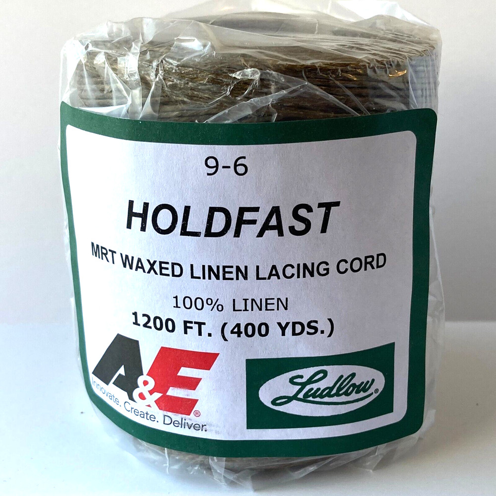 Waxed LINEN CORD lacing cord string electrical 9-6 twine (6 ply), 1200 ft