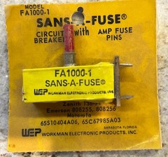 WORKMAN FA450 FA700 FA1000 FA2700 VINTAGE CIRCUIT BREAKERS SANS-A-FUSE
